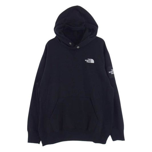 THE NORTH FACE ノースフェイス NT62039 SQUARE LOGO HOODIE スクエア ロゴ フーディ スウェット パーカー  ブラック系 L【中古】