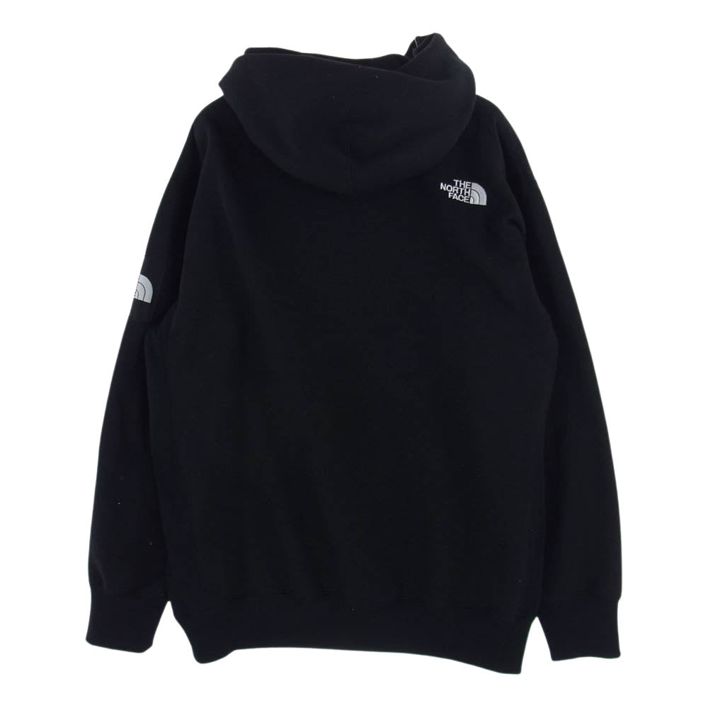 THE NORTH FACE ノースフェイス NT62039 SQUARE LOGO HOODIE スクエア ロゴ フーディ スウェット パーカー  ブラック系 L【中古】