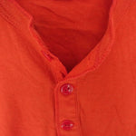 The REAL McCOY'S ザリアルマッコイズ ヘンリーネック TEE S/S 半袖 TEE Tシャツ オレンジ オレンジ系 36【中古】