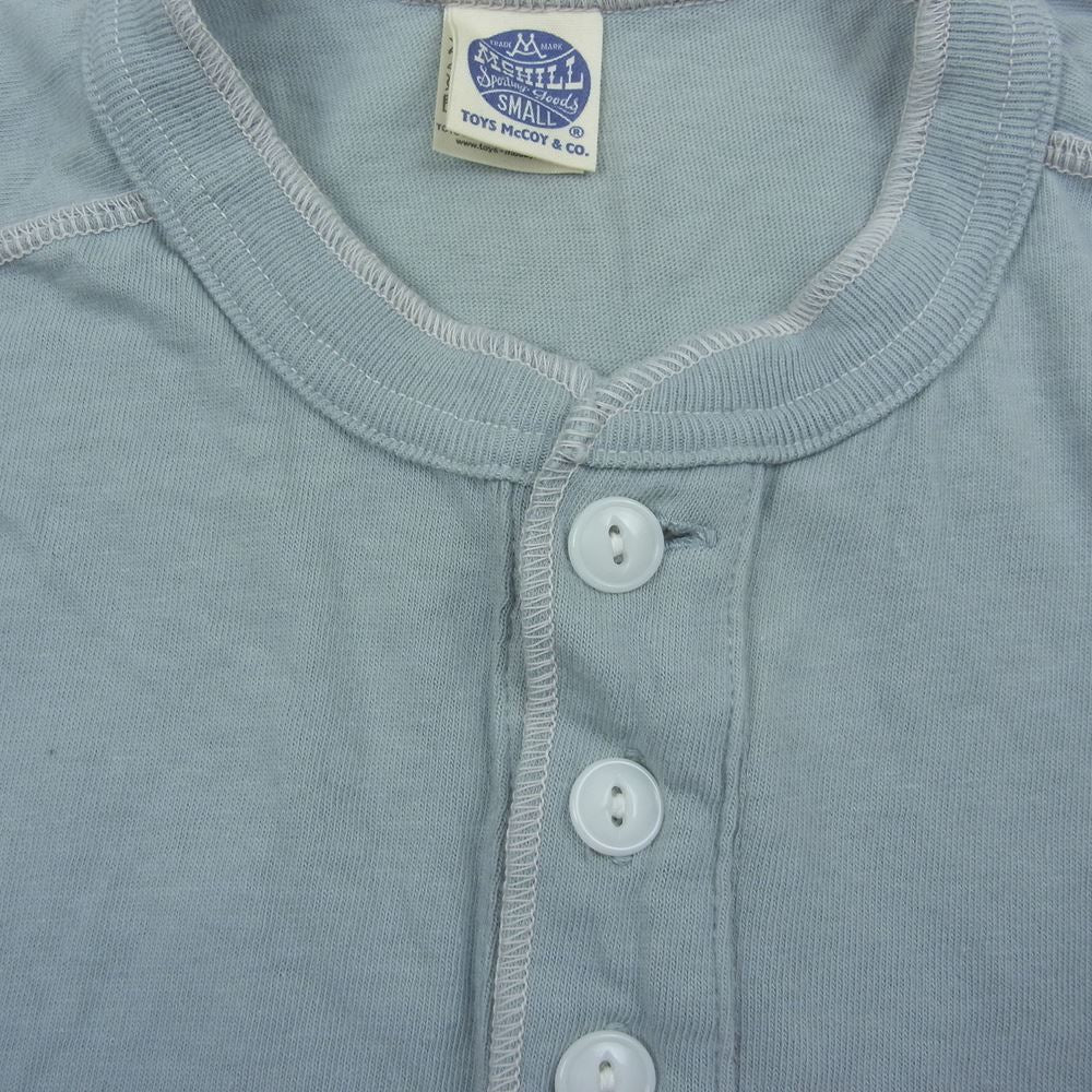 The REAL McCOY'S ザリアルマッコイズ ヘンリーネック TEE S/S 半袖 TEE Tシャツ グレー グレー系 S【中古】