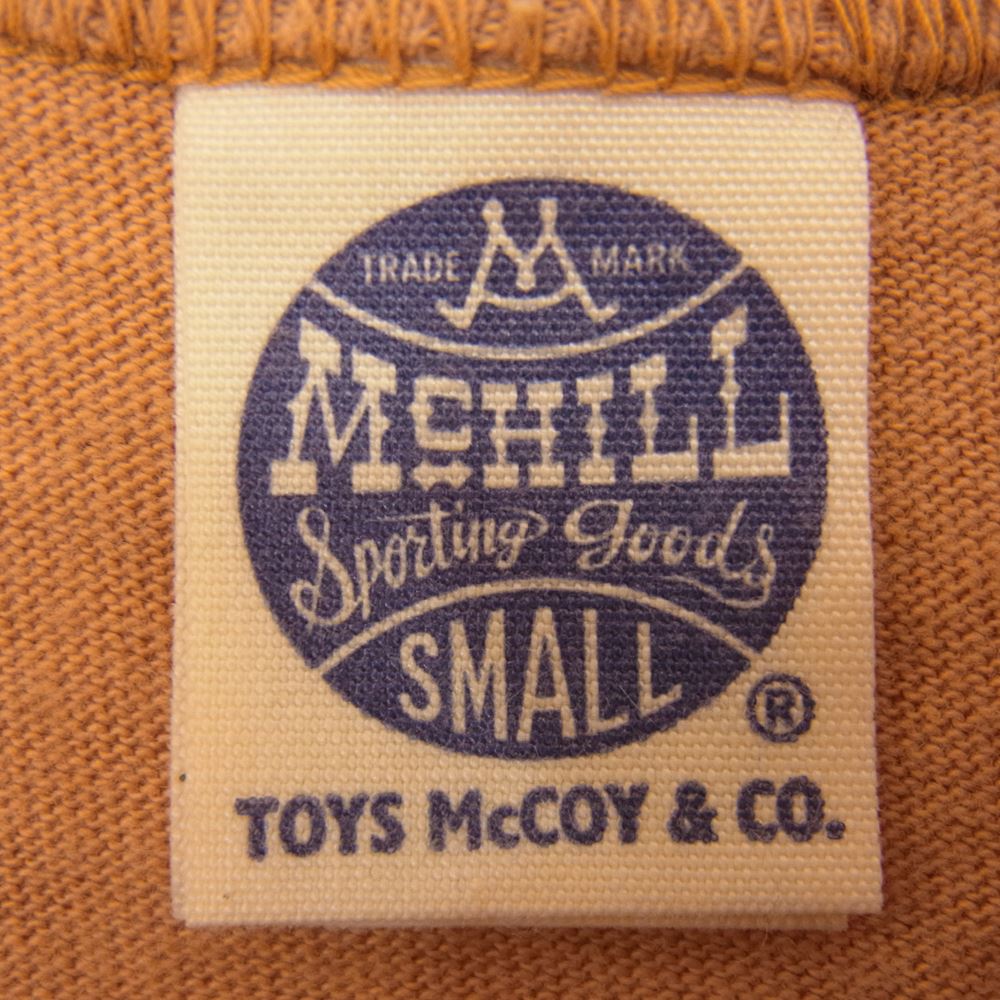 The REAL McCOY'S ザリアルマッコイズ ヘンリーネック TEE S/S 半袖 TEE Tシャツ オレンジ オレンジ系 S【中古】