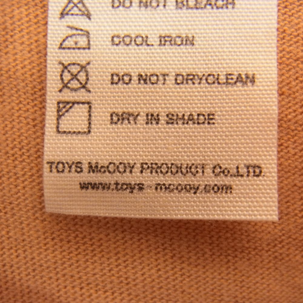 The REAL McCOY'S ザリアルマッコイズ ヘンリーネック TEE S/S 半袖 TEE Tシャツ オレンジ オレンジ系 S【中古】