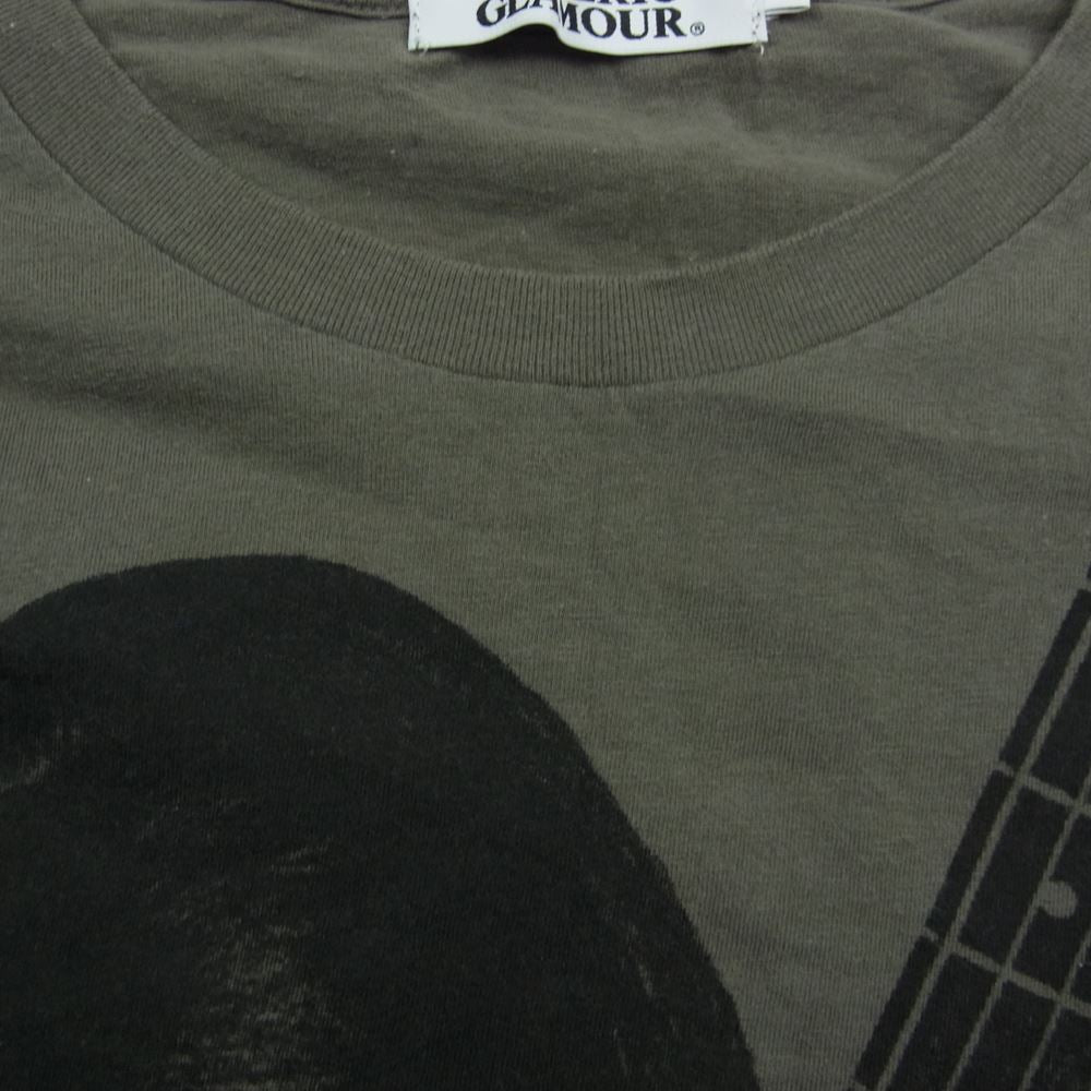 HYSTERIC GLAMOUR ヒステリックグラマー ギターガール プリント ロンT 長袖Tシャツ  カーキ系 S【中古】
