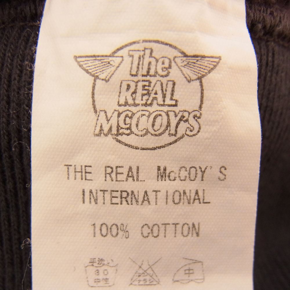 The REAL McCOY'S ザリアルマッコイズ ジップアップ スウェット ブルゾン TALON ZIP チャコール系 S【中古】