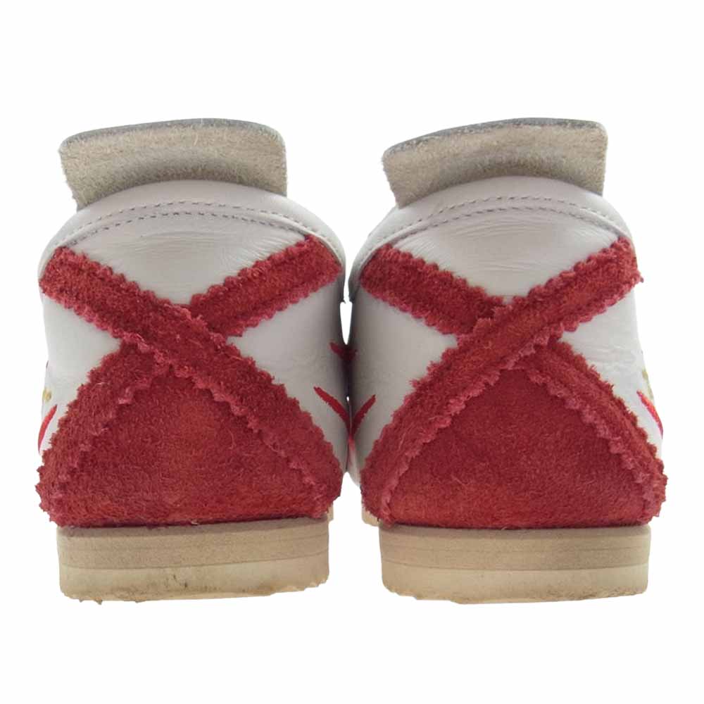 ONITSUKA TIGER オニツカタイガー 1181A370 MEXICO 66 DELUXE NIPPON MADE 歌舞伎 刺繍 ニッポンメイド ローカットスニーカー ホワイト系 レッド系 26.0cm【中古】