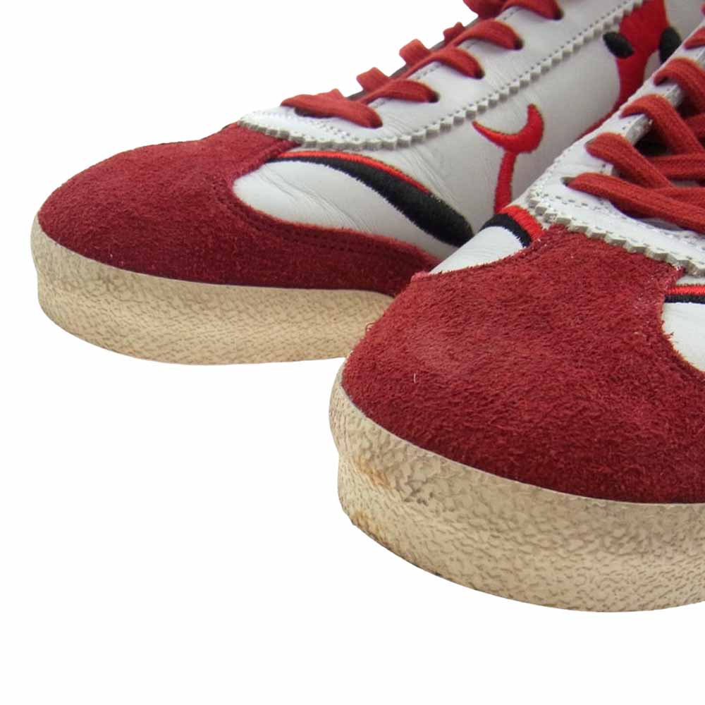 ONITSUKA TIGER オニツカタイガー 1181A370 MEXICO 66 DELUXE NIPPON MADE 歌舞伎 刺繍 ニッポンメイド ローカットスニーカー ホワイト系 レッド系 26.0cm【中古】