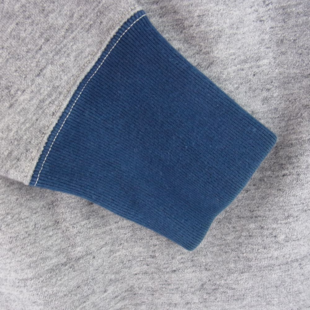FREEWHEELERS フリーホイーラーズ POWER WEAR PRINTED LABEL 1940年代 スタイル ヘンリーネック タイプ スウェット パーカー グレー系 ネイビー系 S【中古】