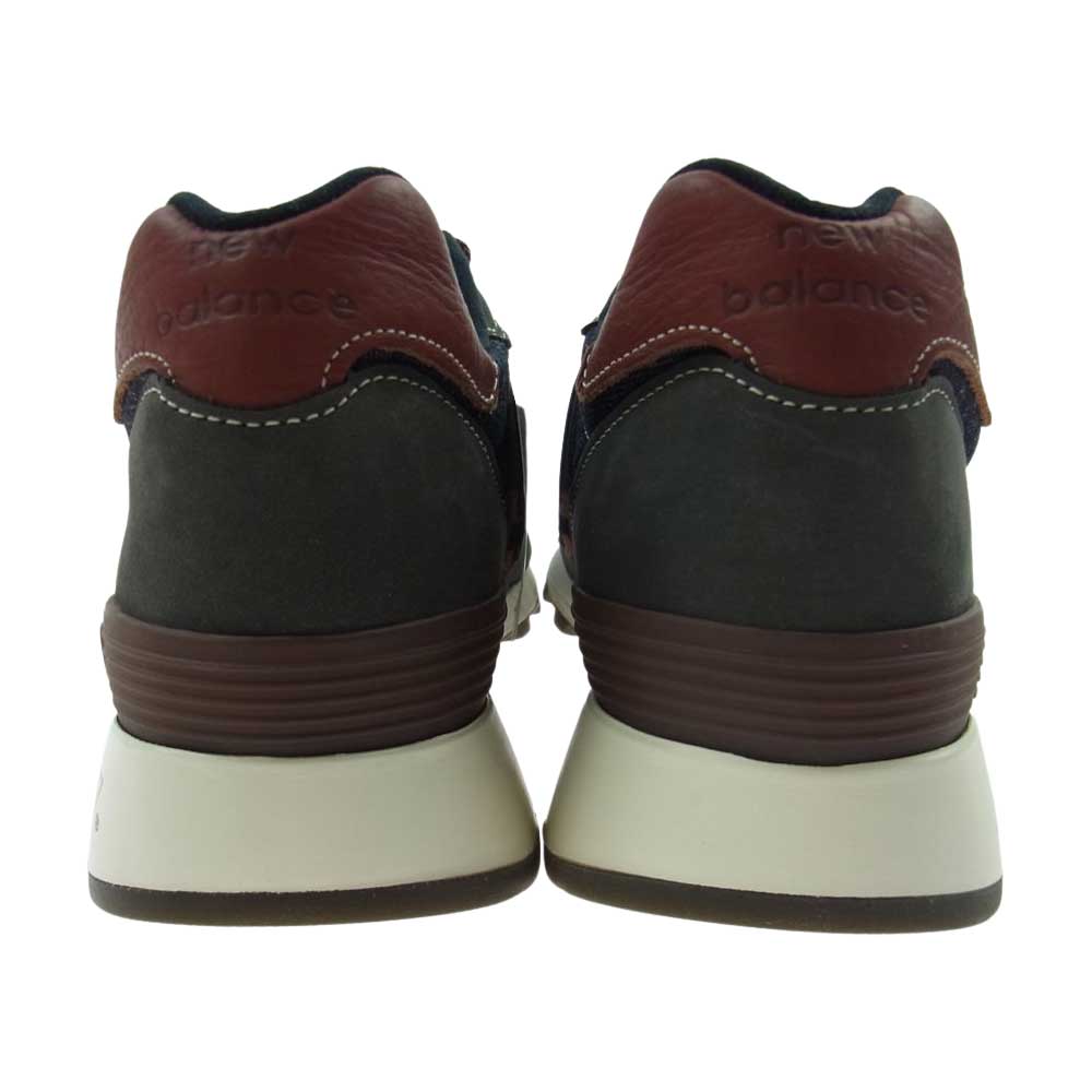 NEW BALANCE ニューバランス ML1300DC × Cone Mills コーンミルズ ヌバックレザー ローカット スニーカー  インディゴブルー系 チャコール系 エンジ系・オフホワイト系 25.5cm【新古品】【未使用】【中古】