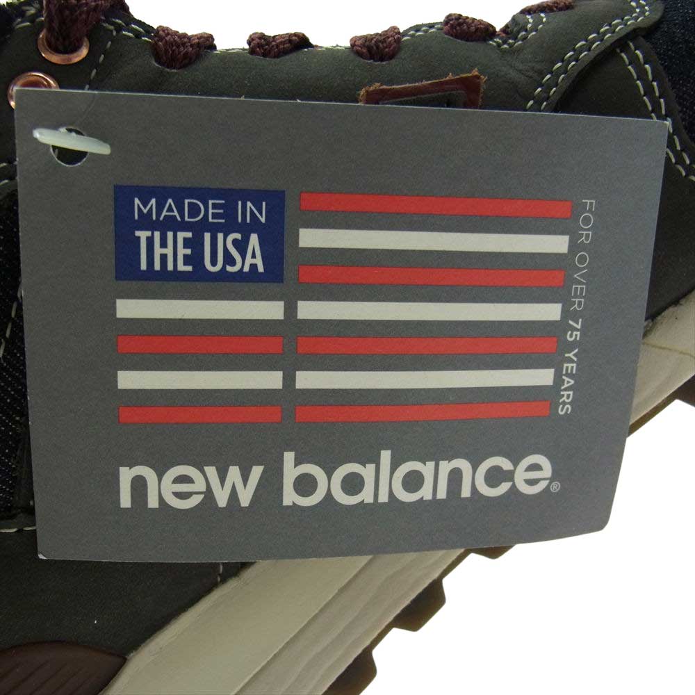 NEW BALANCE ニューバランス ML1300DC × Cone Mills コーンミルズ ヌバックレザー ローカット スニーカー  インディゴブルー系 チャコール系 エンジ系・オフホワイト系 25.5cm【新古品】【未使用】【中古】