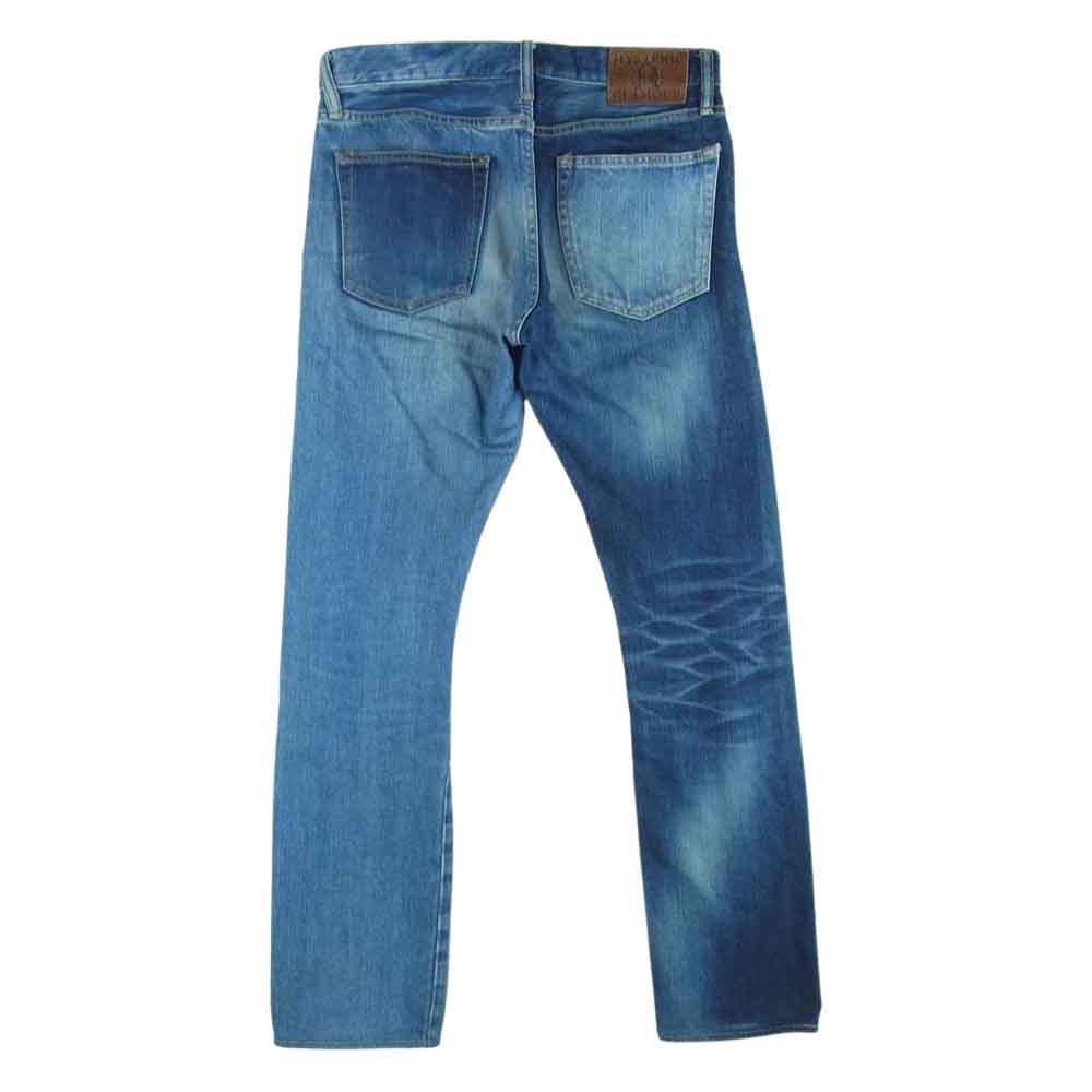 HYSTERIC GLAMOUR ヒステリックグラマー 0241AP12 HRLR加工 スリムストレート デニム パンツ インディゴブルー系 29【中古】