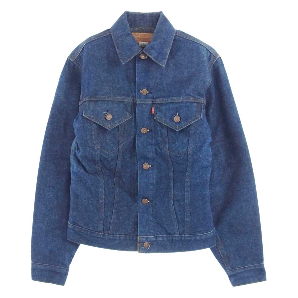 Levi's リーバイス 70505-0317 70s TROY ヴィンテージ ブランケット デニム ジャケット スモールe 刻印52 濃紺 インディゴブルー系 34【中古】