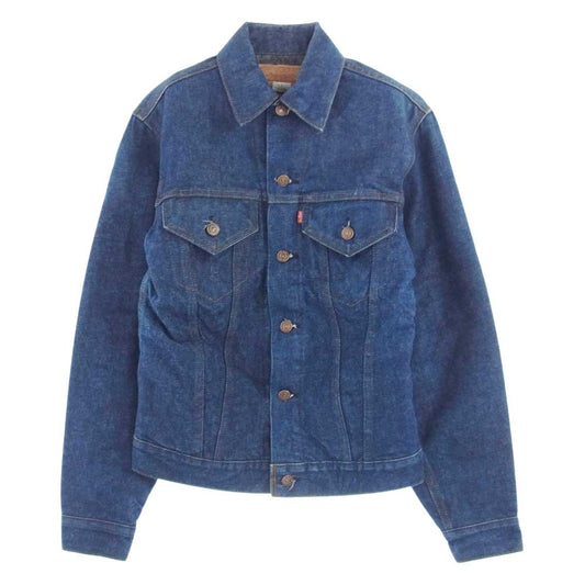 Levi's リーバイス 70505-0317 70s TROY ヴィンテージ ブランケット デニム ジャケット スモールe 刻印52 濃紺 インディゴブルー系 34【中古】