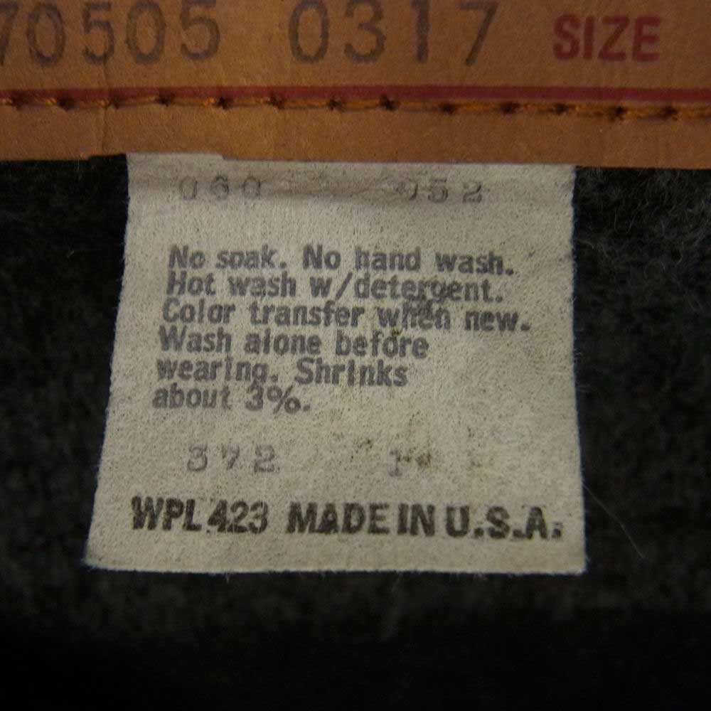 Levi's リーバイス 70505-0317 70s TROY ヴィンテージ ブランケット デニム ジャケット スモールe 刻印52 濃紺 インディゴブルー系 34【中古】