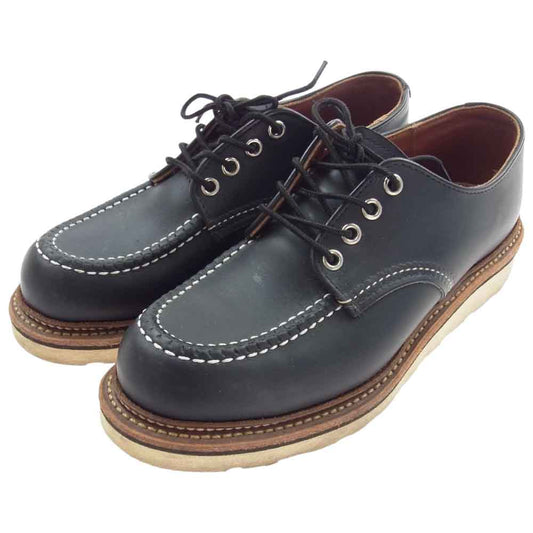 RED WING レッドウィング 8106 WORK OXFORD ワーク オックスフォード Black Chrome Leather ブラッククロームレザー 牛革 シューズ ブラック系 ブラウン系 US6.5【中古】