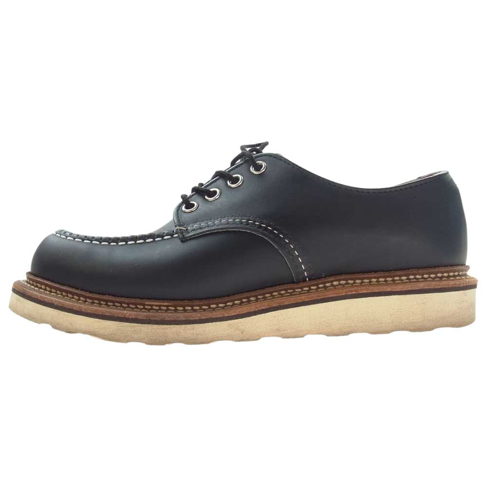 RED WING レッドウィング 8106 WORK OXFORD ワーク オックスフォード Black Chrome Leather ブラッククロームレザー 牛革 シューズ ブラック系 ブラウン系 US6.5【中古】