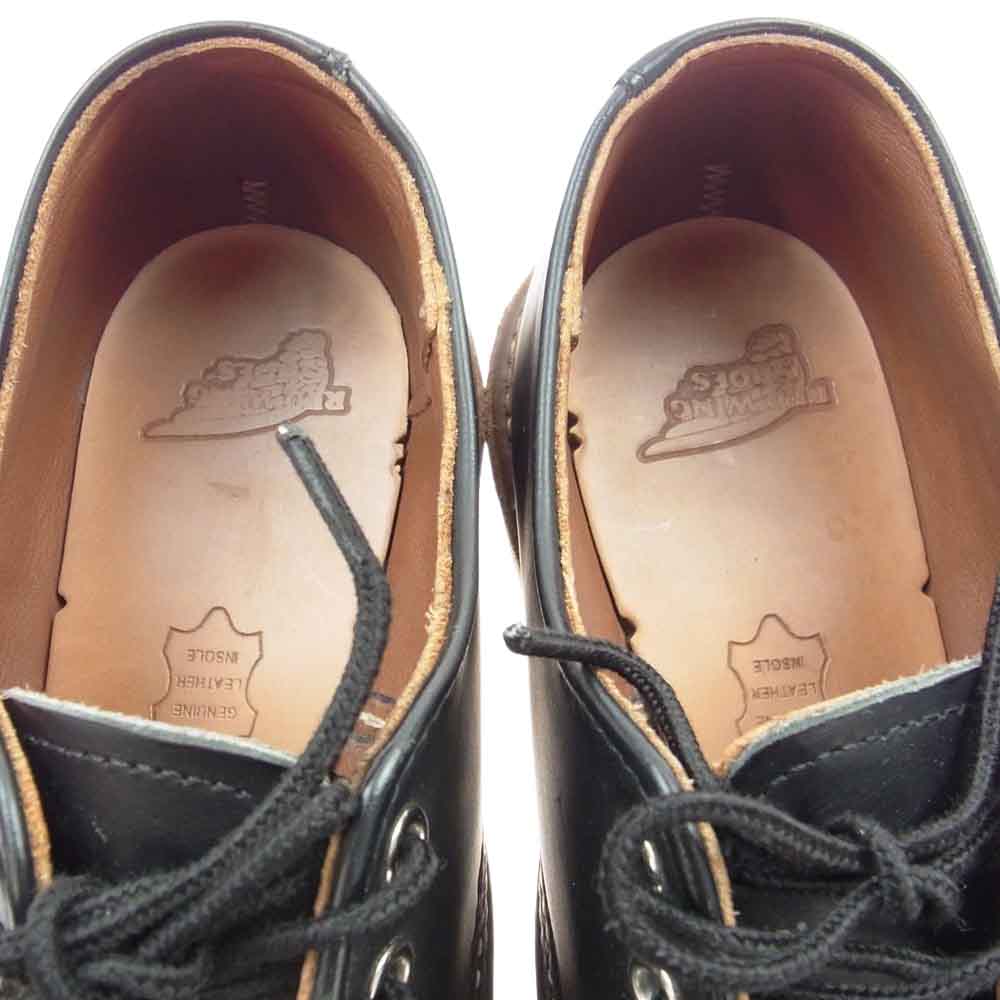 RED WING レッドウィング 8106 WORK OXFORD ワーク オックスフォード Black Chrome Leather ブラッククロームレザー 牛革 シューズ ブラック系 ブラウン系 US6.5【中古】