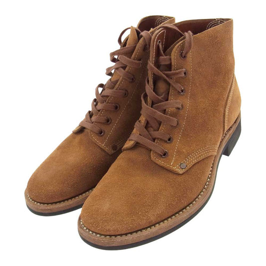 The REAL McCOY'S ザリアルマッコイズ W-155 QM-19636 REAL McQUEEN  マックイーン スエード レースアップ ブーツ  ブラウン系 25【美品】【中古】