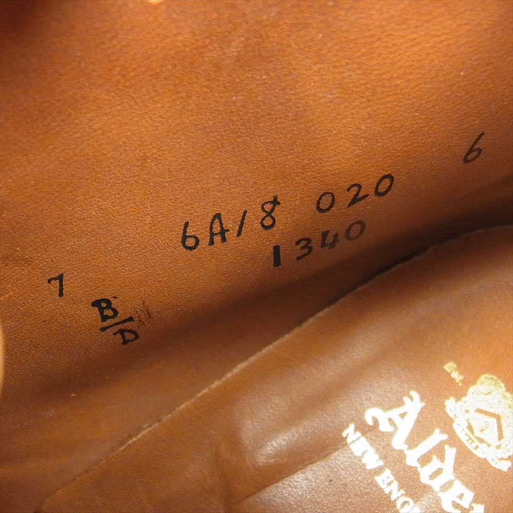 ALDEN オールデン 1340 Horween Genuine Shell Cordovan Chukka Boot シェルコードバン チャッカ ブーツ ブラック系 7D【中古】