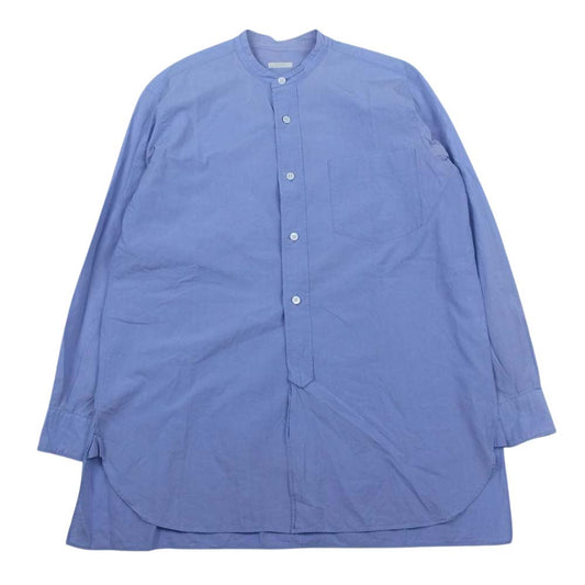 COMOLI コモリ 15SS 15S-02002 バンドカラー 長袖 シャツ ブルー系【中古】