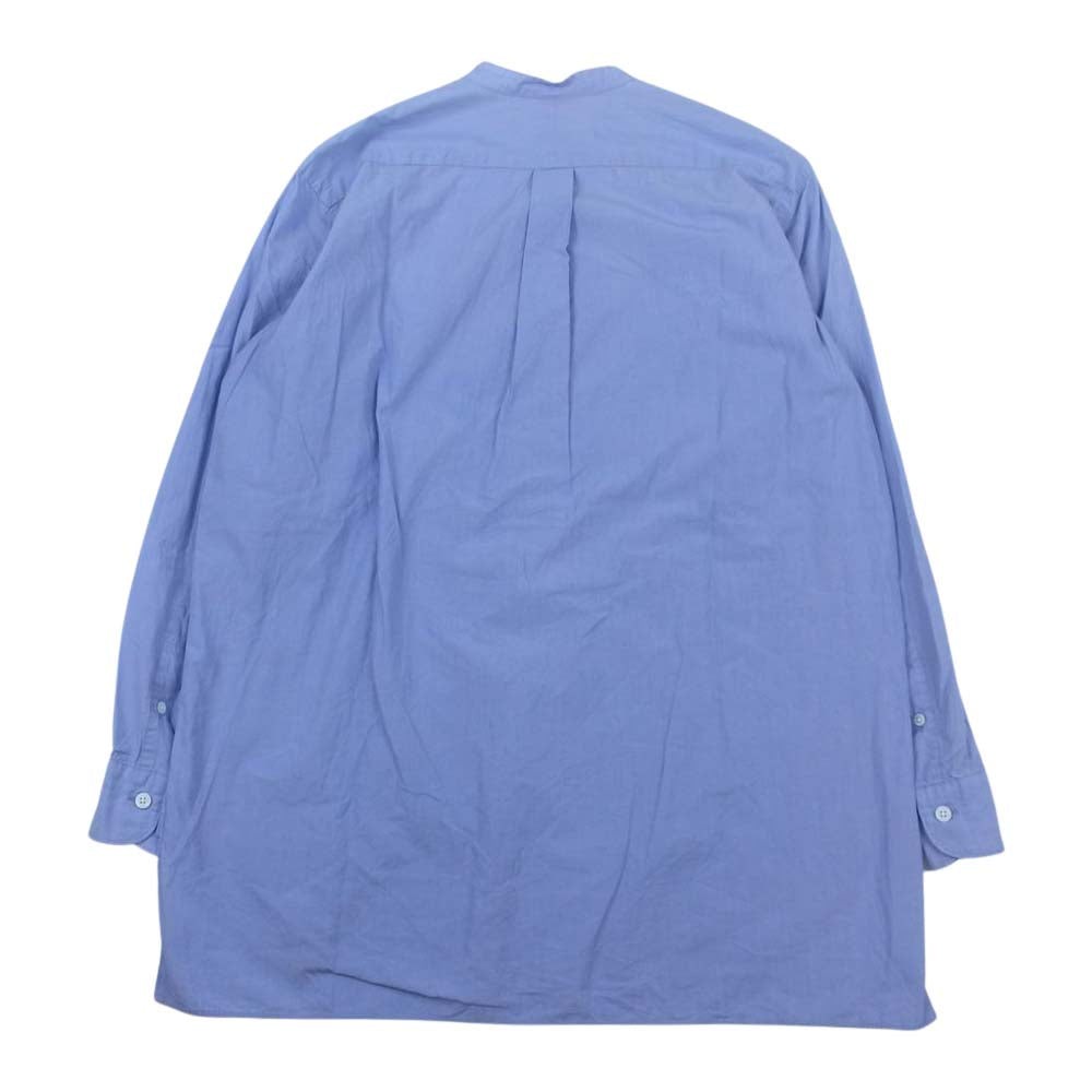 COMOLI コモリ 15SS 15S-02002 バンドカラー 長袖 シャツ ブルー系【中古】