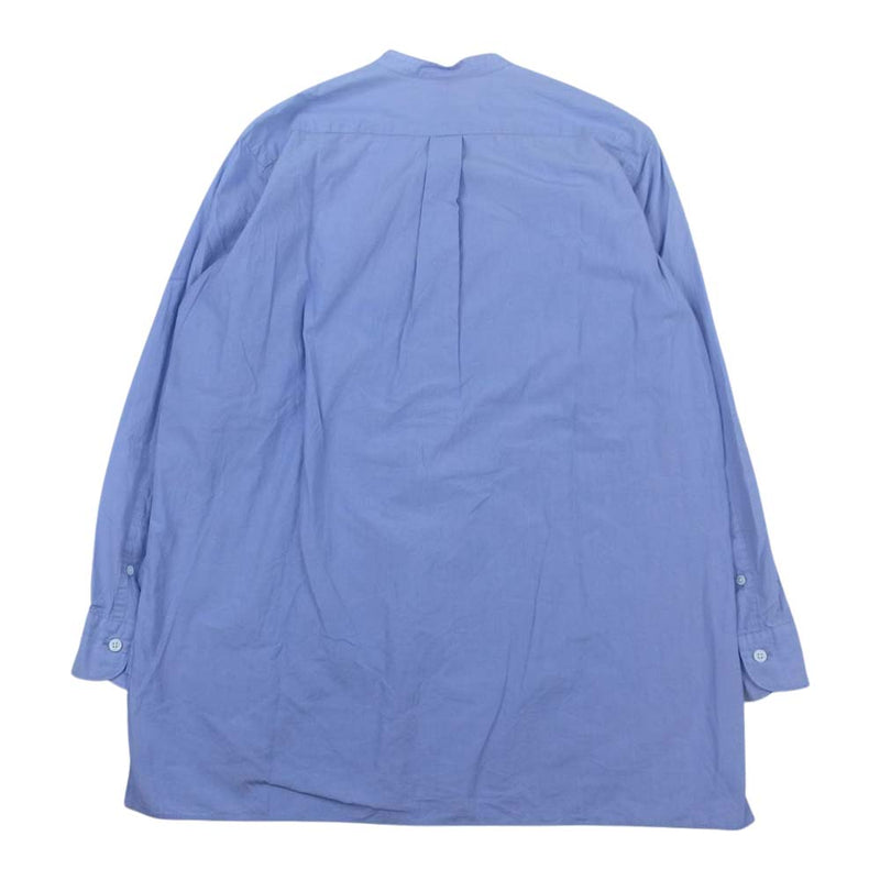COMOLI コモリ 15SS 15S-02002 バンドカラー 長袖 シャツ ブルー系【中古】