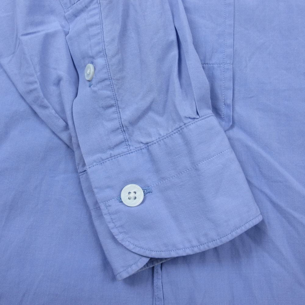 COMOLI コモリ 15SS 15S-02002 バンドカラー 長袖 シャツ ブルー系【中古】