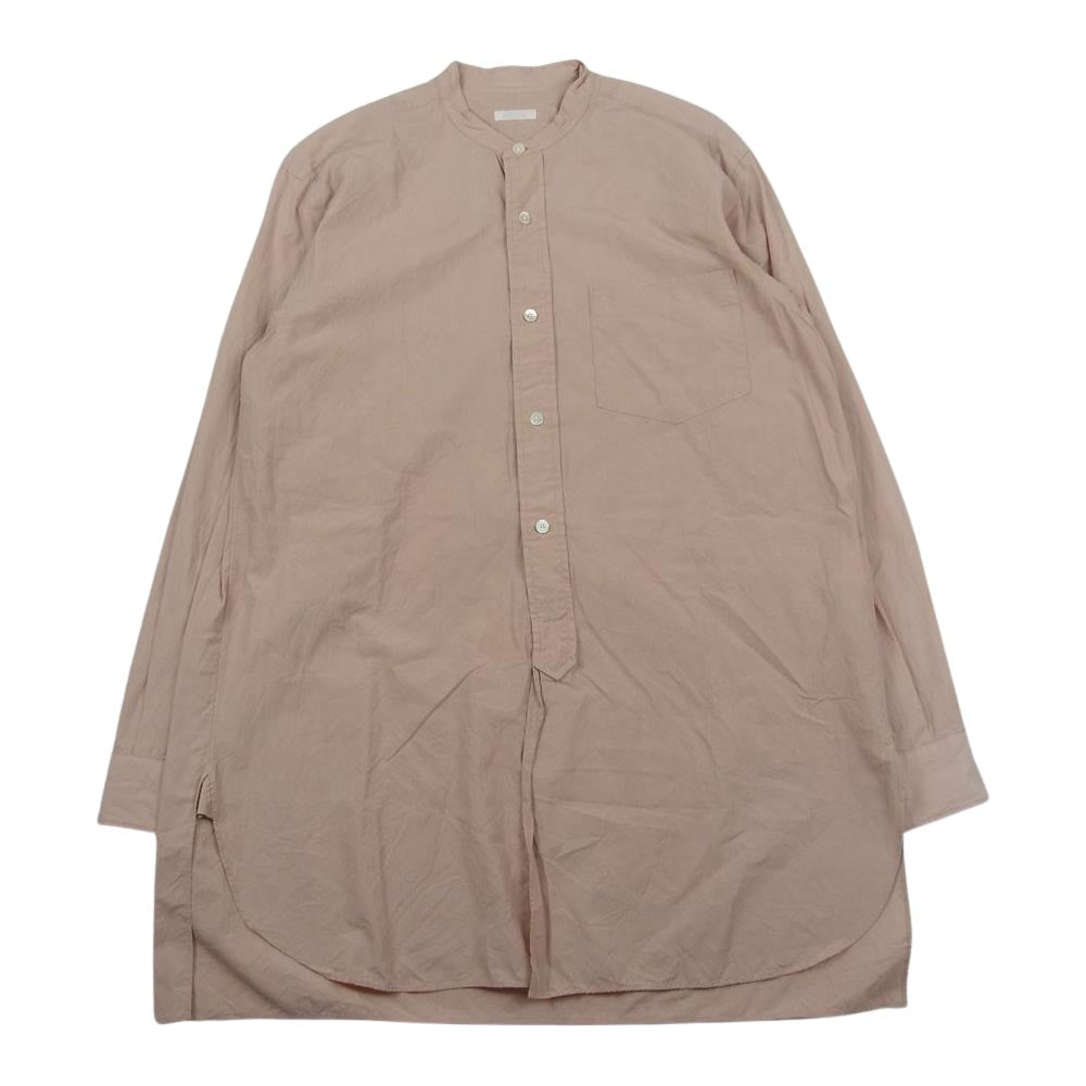 COMOLI コモリ 18SS M01-02002 バンドカラー 長袖 シャツ オレンジ系 1【中古】