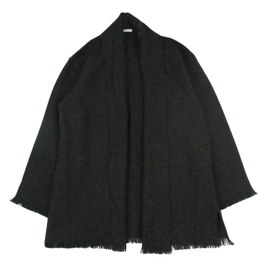 COMOLI コモリ 19AW Q03-01011 ストール ボタンレス ウール ジャケット カーキ系【中古】