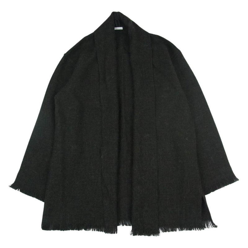 COMOLI コモリ 19AW Q03-01011 ストール ボタンレス ウール ジャケット カーキ系【中古】