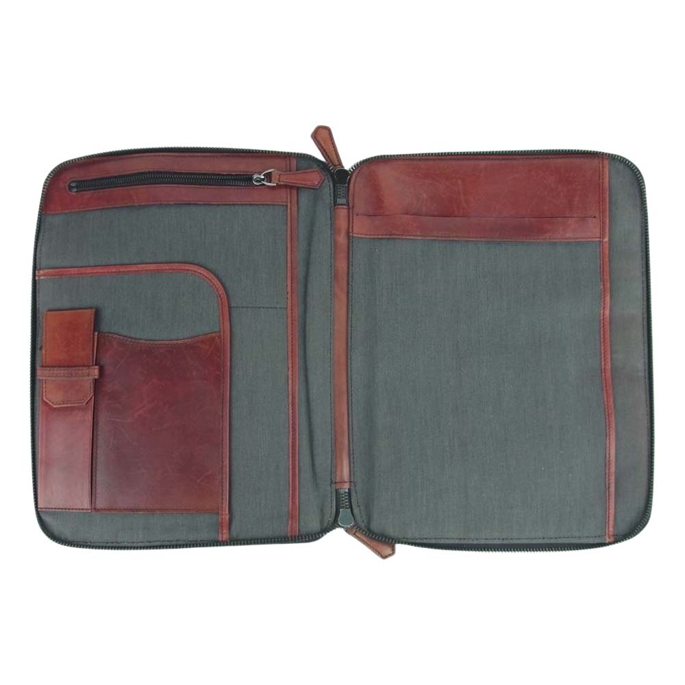 Berluti ベルルッティ オーグランジュール ドキュメント ケース クラッチ バッグ レッド系【中古】