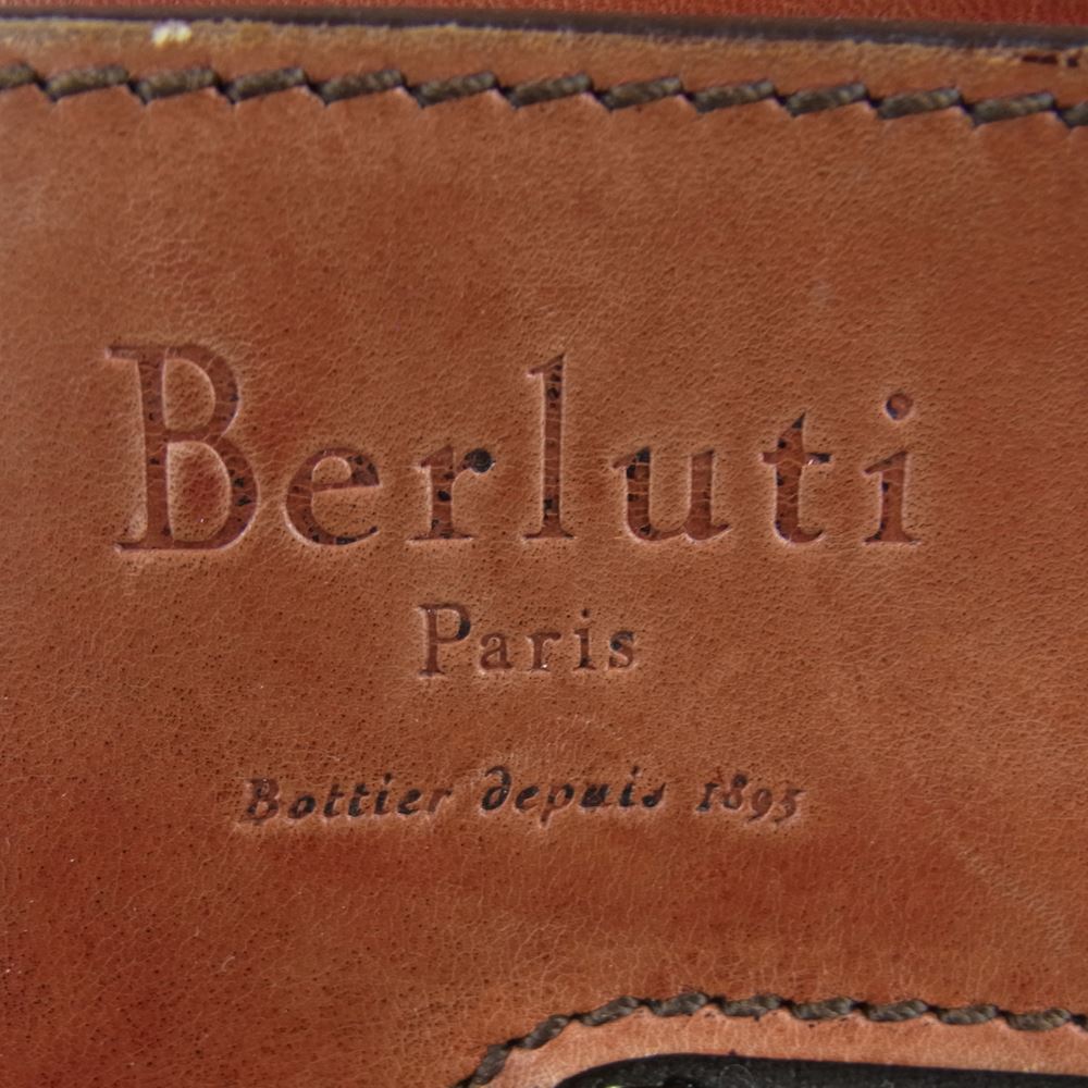 Berluti ベルルッティ オーグランジュール ドキュメント ケース クラッチ バッグ レッド系【中古】