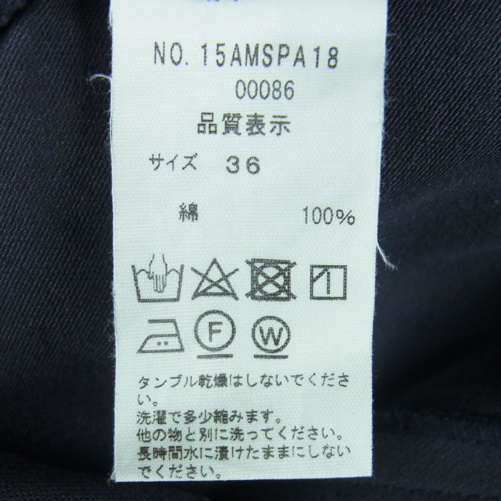 シンゾーン 15AMSPA18 BAKER PANTS ハイウエスト ベイカー パンツ 日本製 グレー系 36【中古】