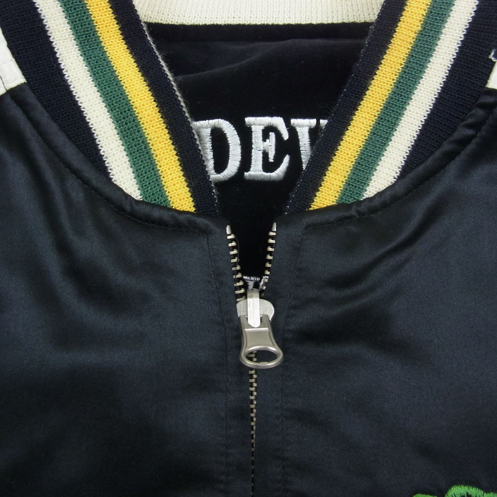 送料無料 USED テッドマン デビルモータース リバーシブル スカジャン黒42 TEDMAN テッドマン 2067262 刺繍 ベロア リバーシブル スカジャン