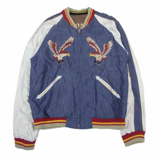 テイラー東洋 TT12210 SOUVENIR JACKET MAP 虎 リバーシブル サテン スカジャン マルチカラー系 M【中古】