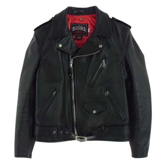 schott ショット 7371 100周年記念限定 ONESTAR RIDERS LEATHER JACKET ROSIE ワンスター レザー ライダース  ブラック系 38【中古】