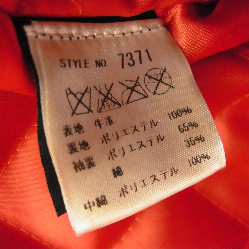 schott ショット 7371 100周年記念限定 ONESTAR RIDERS LEATHER JACKET ROSIE ワンスター レザー ライダース  ブラック系 38【中古】