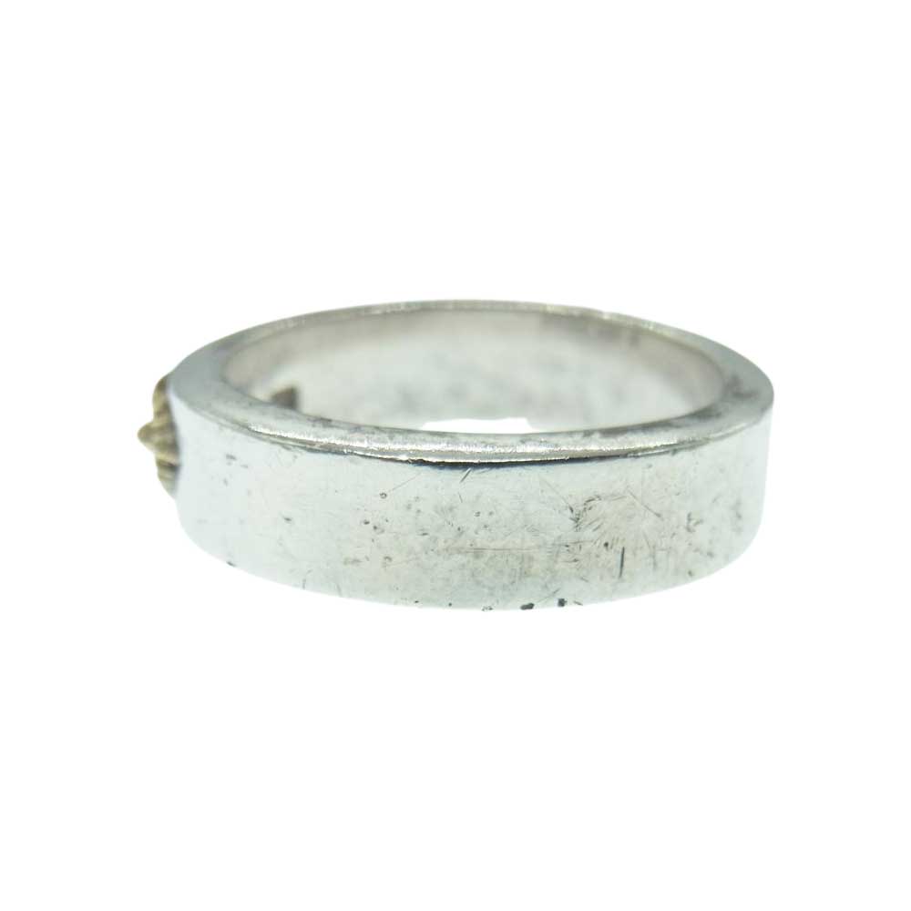 ARIZONA FREEDOM アリゾナフリーダム K18太陽神付き 平打ち リング シルバー系 約23号【中古】