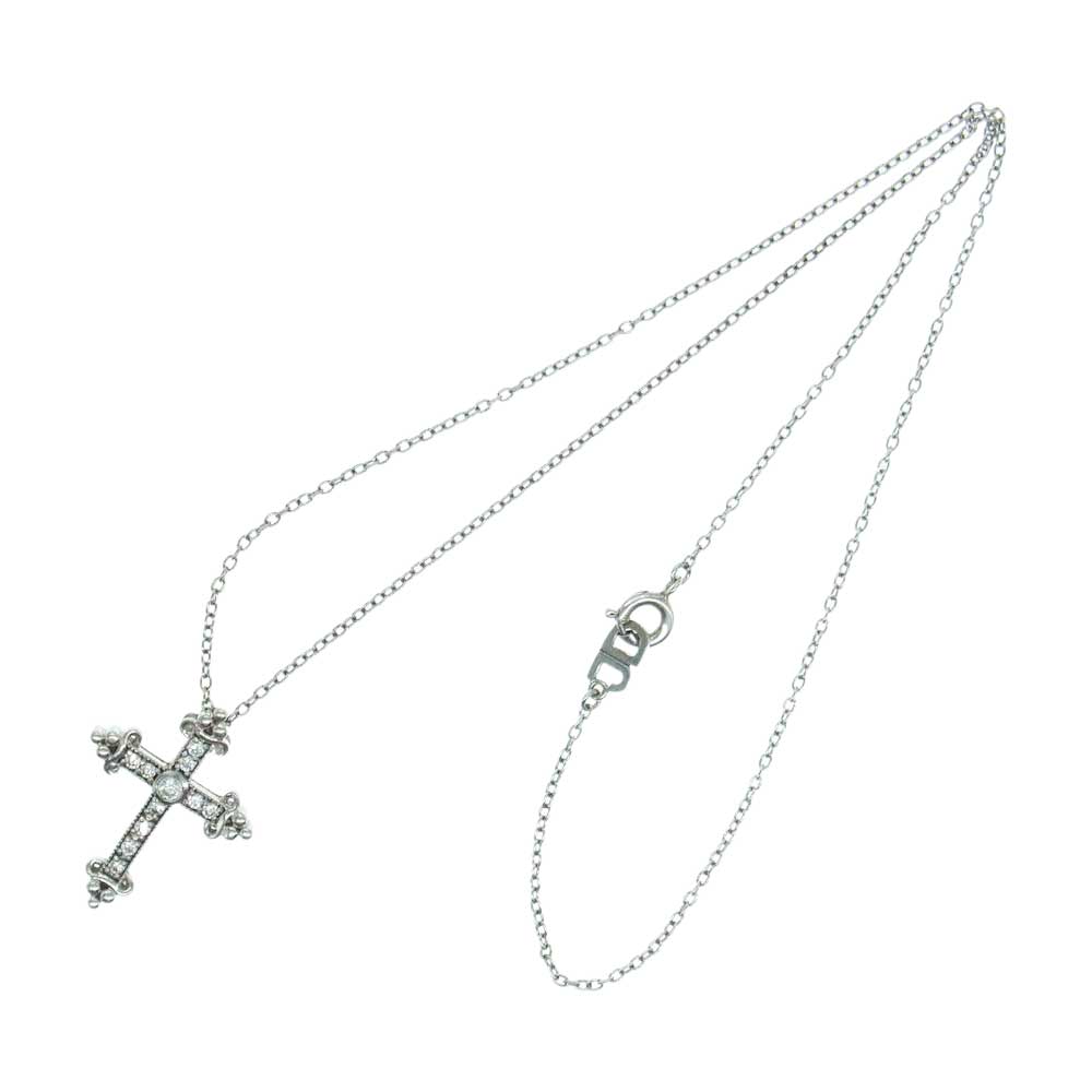 Justin Davis ジャスティンデイビス SNJ457 3 CLR 40 DARK AGE ダーク エイジ クロス ネックレス シルバー系【中古】