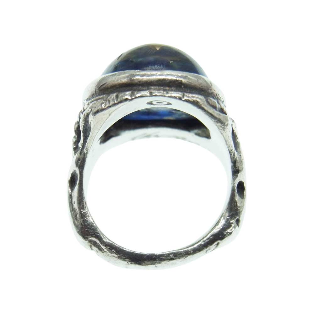 ALEX STREETER アレックスストリーター Angel Heart Ring エンジェル ハート リング シルバー系 ブルー系 約18号【中古】