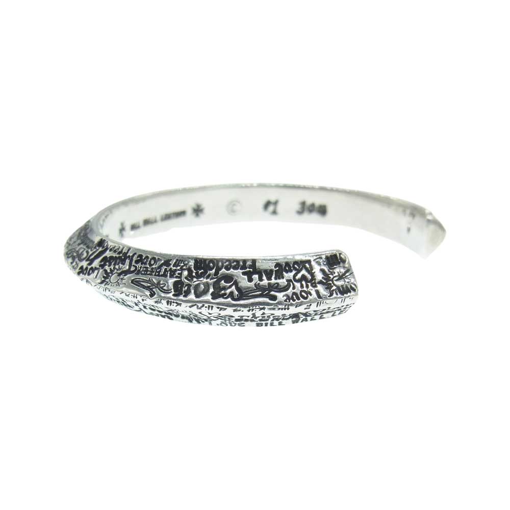BILL WALL LEATHER ビルウォールレザー ギャランティ付属 GRAFFITI TRIANGLE BANGLE w STONE グラフィティートライアングル ブルートパーズ シルバー系【中古】
