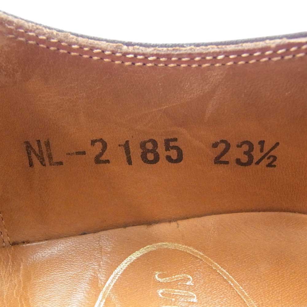 スコッチグレイン NL-2185 プレーントゥ ウィングチップ レザー シューズ  ブラック系 23 2/1【中古】
