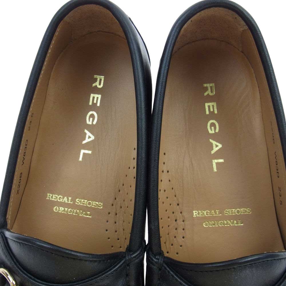 REGAL リーガル W83D ビット ローファーレザー シューズ ブラック系