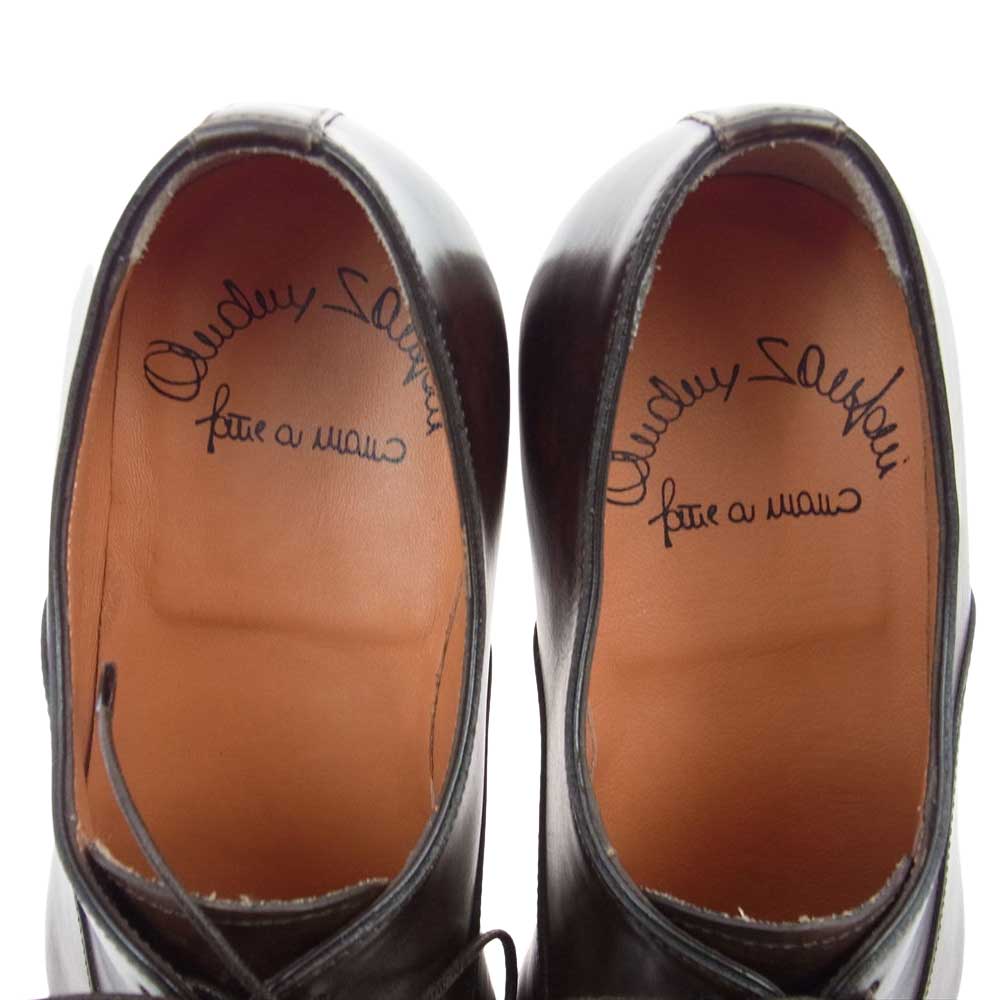 Santoni サントーニ 15004 ロングノーズフォルム ストレートチップ レザー ドレス シューズ ブラウン系 UK 4【新古品】【未使用】【中古】