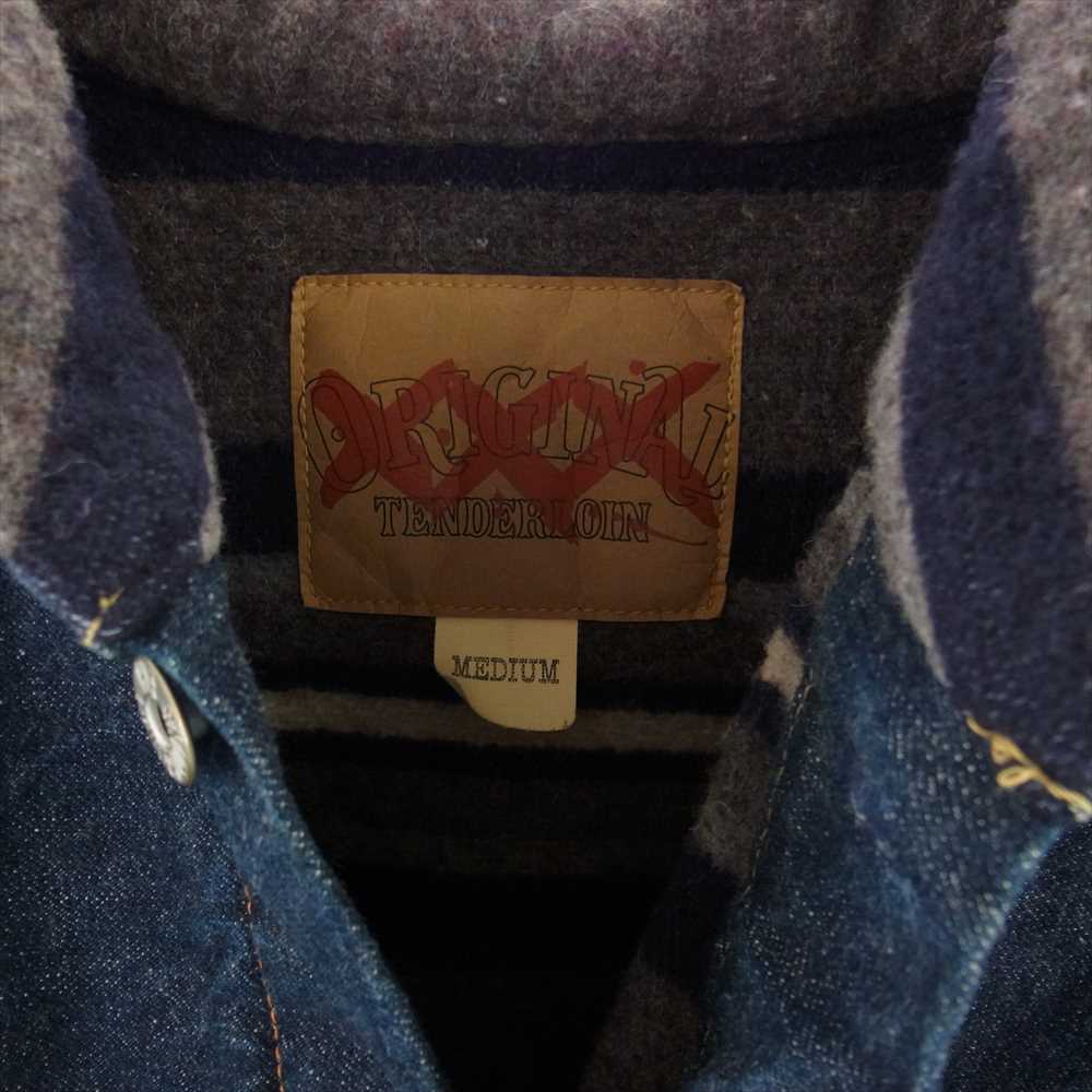 TENDERLOIN テンダーロイン 19AW  DENIM JKT WASH BLANKET  裏ブランケット ウォッシュ加工 デニムジャケット インディゴブルー系 M【美品】【中古】