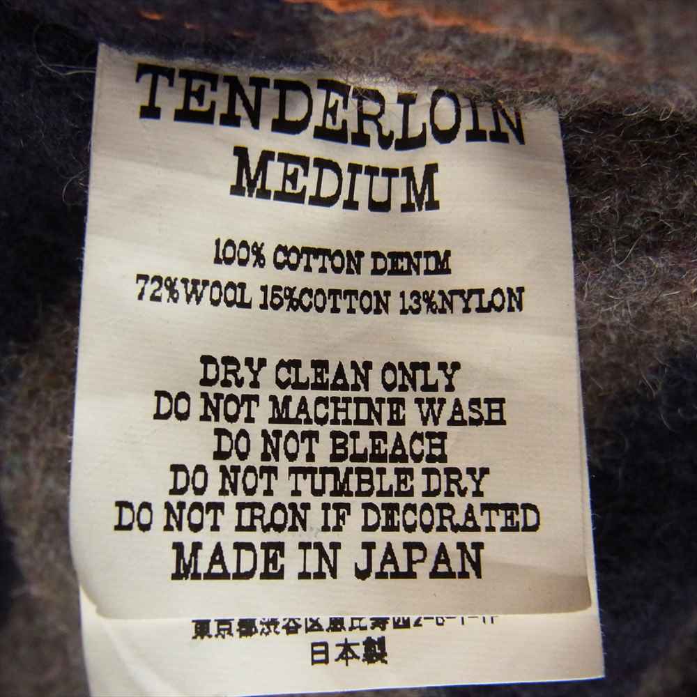 TENDERLOIN テンダーロイン 19AW  DENIM JKT WASH BLANKET  裏ブランケット ウォッシュ加工 デニムジャケット インディゴブルー系 M【美品】【中古】