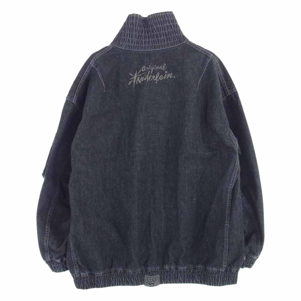 TENDERLOIN テンダーロイン 23SS DENIM MA-1 BLACK デニム ウォッシュ ブルゾン  インディゴブルー系 L【新古品】【未使用】【中古】