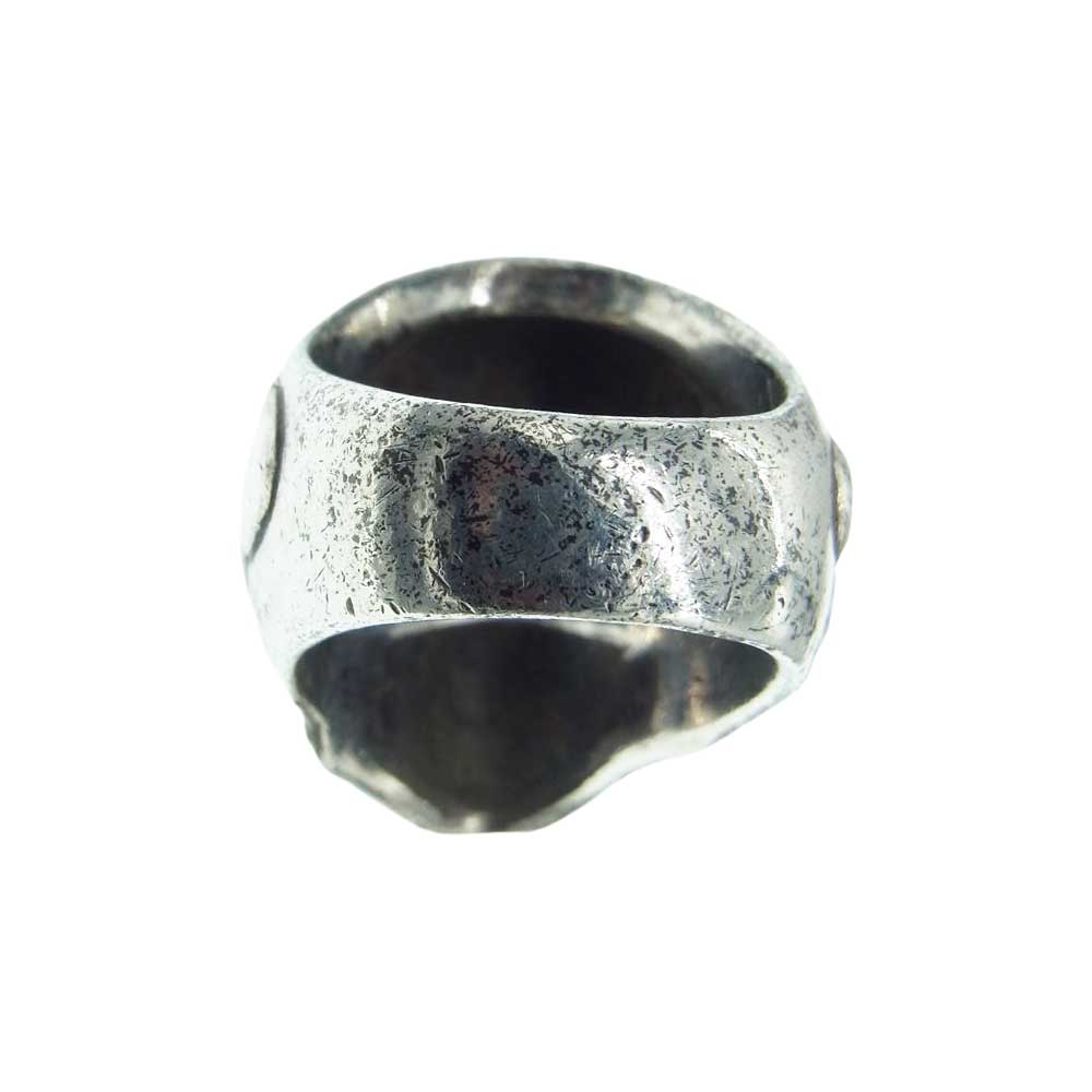 RAT RACE ラットレース GIVE NO TAKE NO SKULL RING ギブノーテイクノー スカル リング シルバー系 20号【中古】