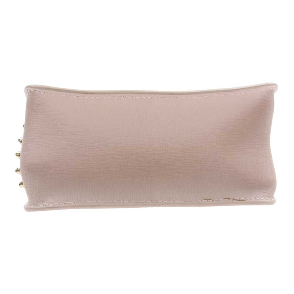 Furla フルラ スタッズ チェーン ショルダー バッグ ピンク系【中古】