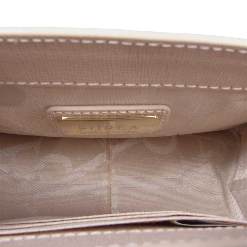 Furla フルラ スタッズ チェーン ショルダー バッグ ピンク系【中古】