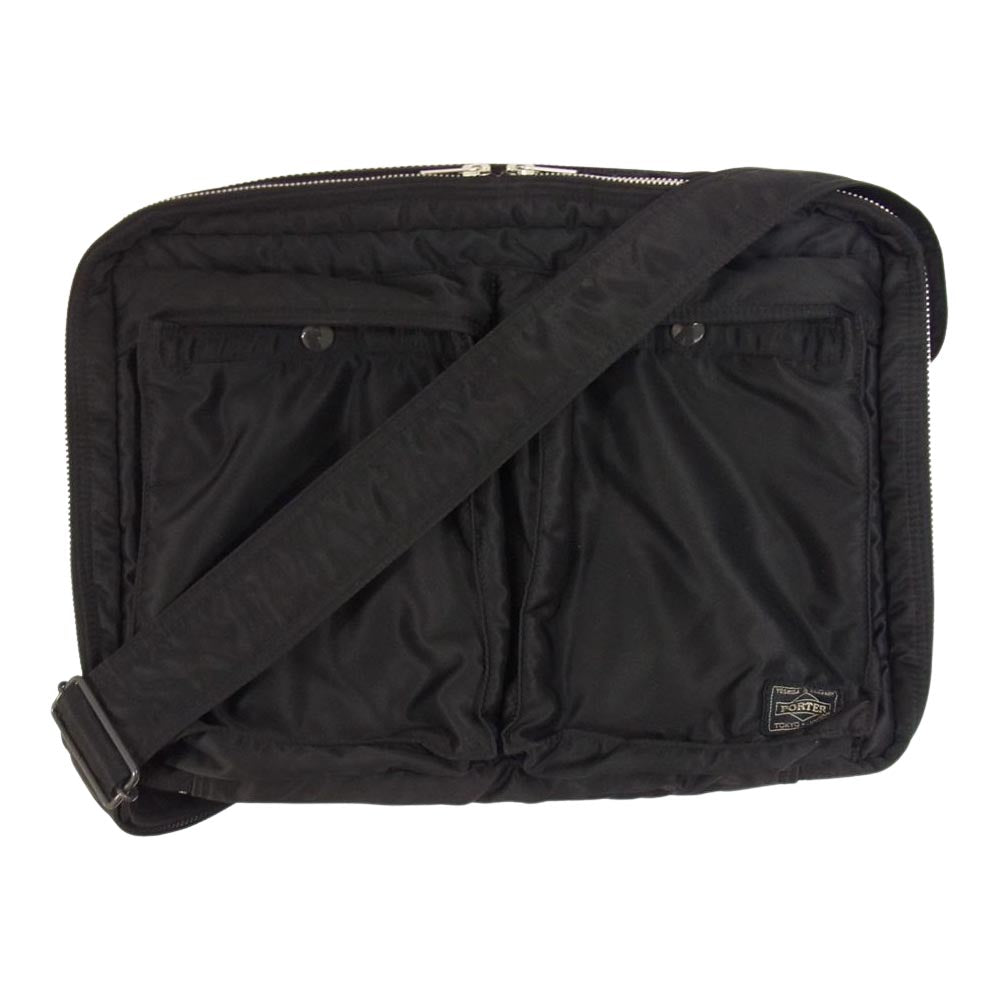 PORTER ポーター 622-77137 TANKER SHOULDER BAG タンカー ショルダー バック ブラック系【中古】